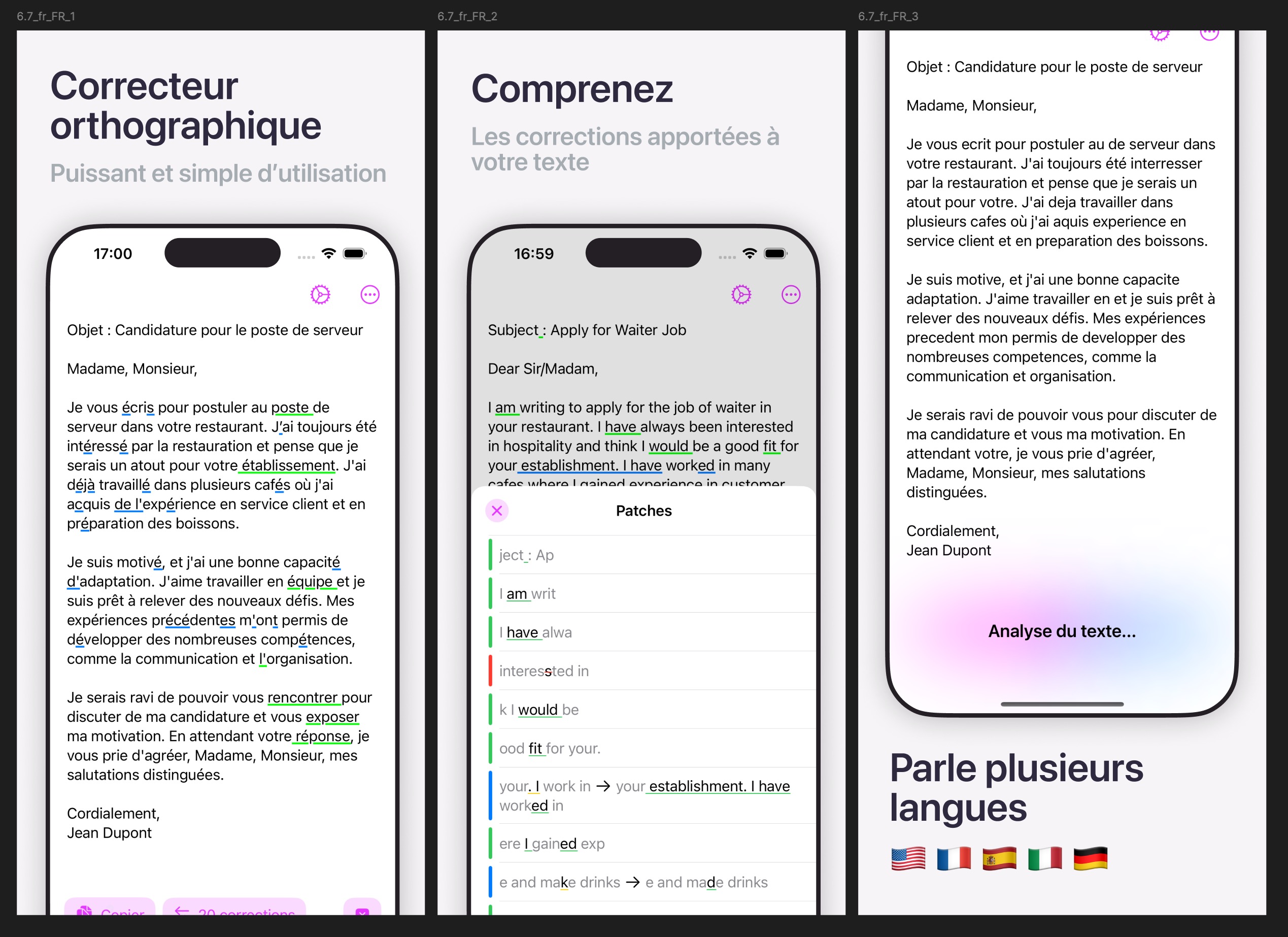 Les première version des captures d'écran de SuperText.